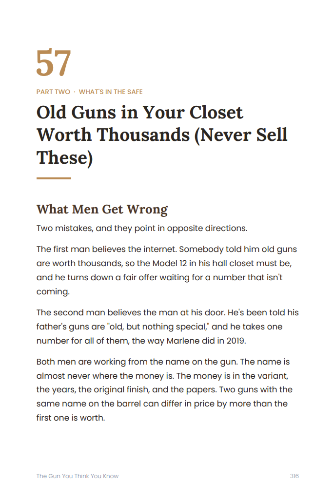 Page 316: Old Guns in Your Closet Worth Thousands